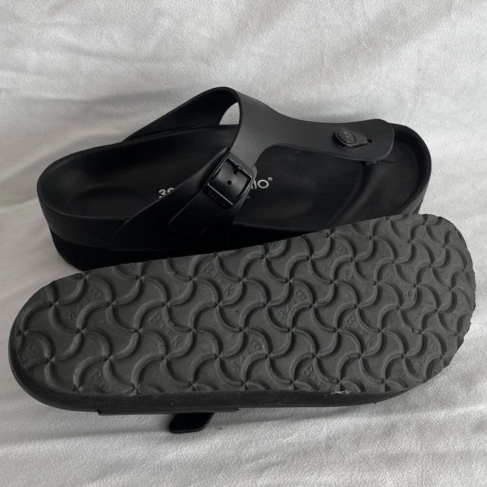 Gizeh Flex Platform | Black Leather | EU 39 / US 8.5 - Picture 6 of 6